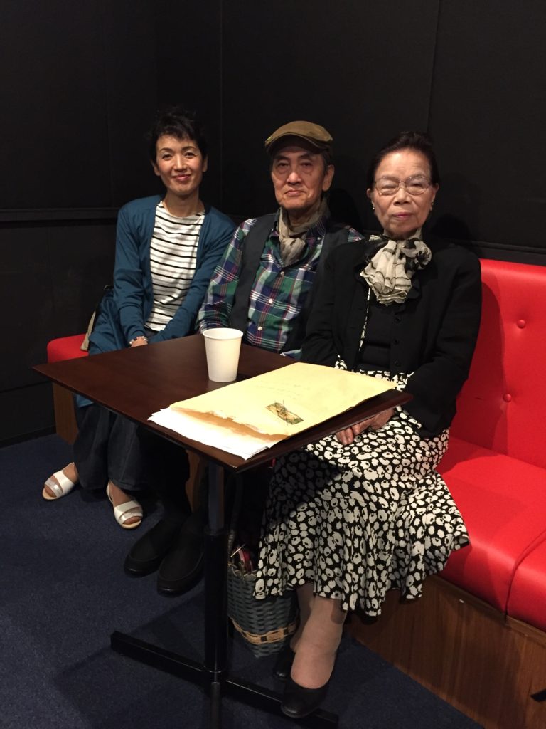 左：三原ミユキさん 中央：中村ヨシミツさん 右：笹瀬節子様